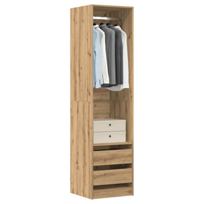 Vidaxl Wardrobe Artisan Oak 50X50X200 Cm Engineered Wood from B&Q