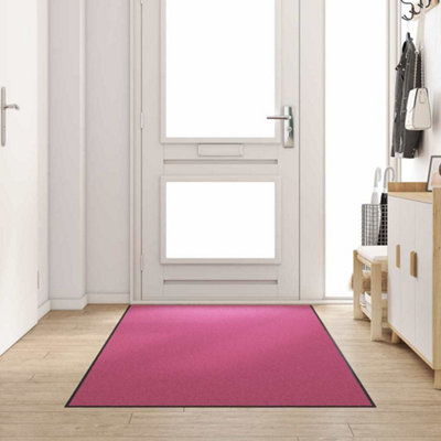 B&Q -  Doormat Other Pink And Black 120 X 250 Cm Polyamide And Pvc