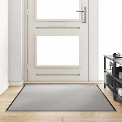 B&Q -  Doormat Grey And Black 120 X 180 Cm Polypropylene And Vinyl