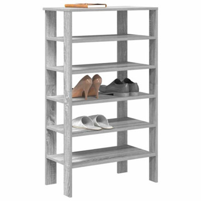 Vidaxl Grey Shoe Rack Sonoma 61X32x105 Cm Engineered Wood