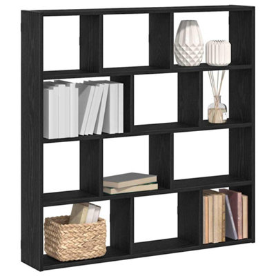 Vidaxl Wall Cube Shelf 12 Compartments Black Engineered Wood from B&Q