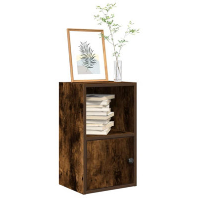 Vidaxl Bookcase Smoked Oak 31X24X52 Cm Engineered Wood from B&Q