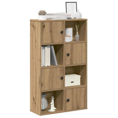 B&Q -  Bookcase Artisan Oak 60X24X101.5 Cm Engineered Wood