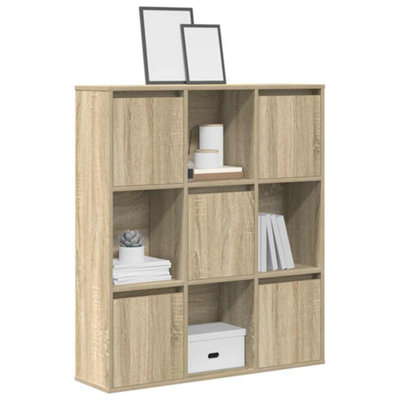 Vidaxl Bookcase Sonoma Oak 89X24X101.5 Cm Engineered Wood from B&Q