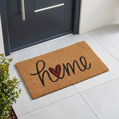 Home Is Where The Heart Is Decoir Mat from B&Q