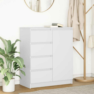 Vidaxl Sideboard With Drawers White 71X35X84 Cm Engineered Wood from B&Q