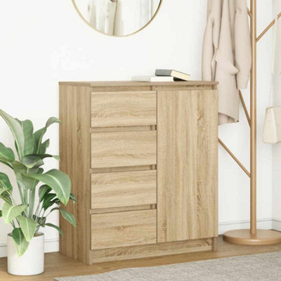 Vidaxl Sideboard With Drawers Sonoma Oak 71X35X84 Cm Engineered Wood from B&Q