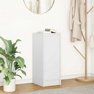 VIDAXL White Slim Sideboard - Engineered Wood - 76 x 29.5 x 34cm - Image 4