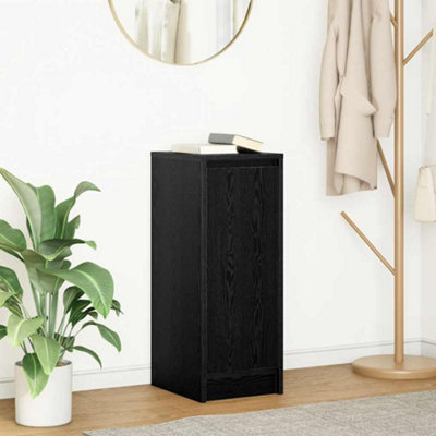 Vidaxl Sideboard Black Oak 29.5X34X76 Cm Engineered Wood from B&Q