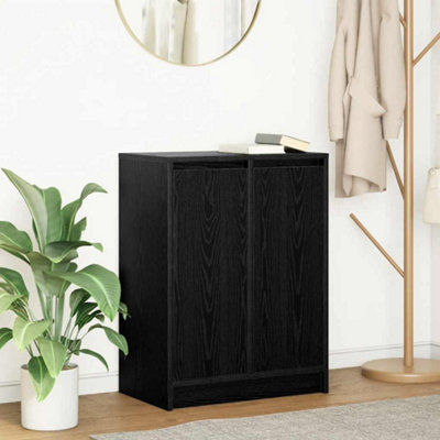 B&Q -  Sideboard Black Oak 57X34X76 Cm Engineered Wood