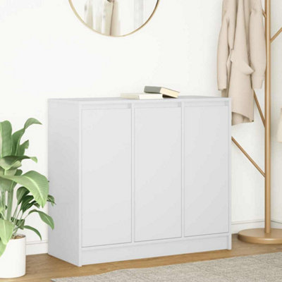 B&Q -  Sideboard White 85X34X76 Cm Engineered Wood