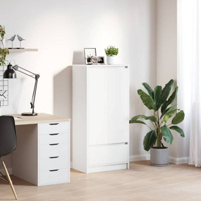 VIDAXL Engineered Wood Cabinet - White - 119.5x55.5x34 cm - Image 3
