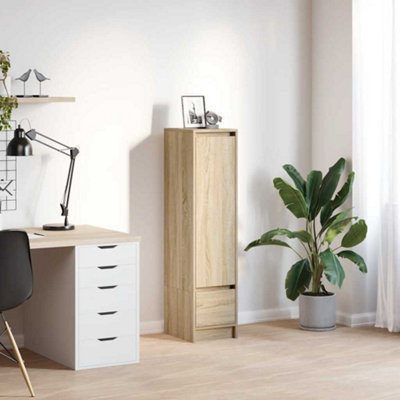 Vidaxl Highboard Sonoma Oak 29.5X34X119.5 Cm Engineered Wood from B&Q