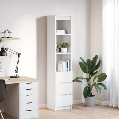 VIDAXL Highboard Engineered Wood White 37.5x35x180 cm - Image 3