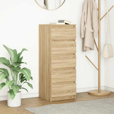 Vidaxl Sideboard With Drawers Sonoma Oak 37.5X35X99 Cm Engineered Wood from B&Q