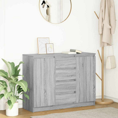VIDAXL Sideboard - Engineered Wood - Grey - 100.5x35x76 cm - Image 3