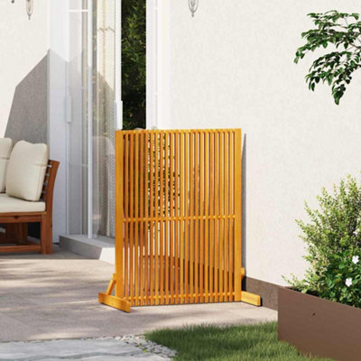 Vidaxl Privacy Screen Brown 79.5 X 50 X 110 Cm Solid Acacia Wood from B&Q