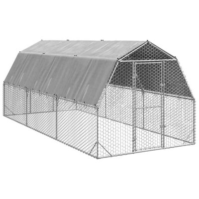 B&Q -  Chicken Run With Roof 2.5X6X2.25 M Galvanised Steel