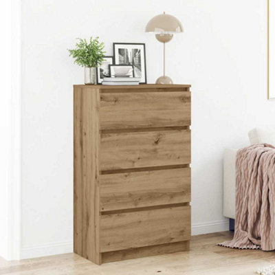 B&Q -  Sideboard Artisan Oak 60X35X98.5 Cm Engineered Wood