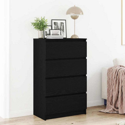 B&Q -  Sideboard Black Oak 60X35X98.5 Cm Engineered Wood