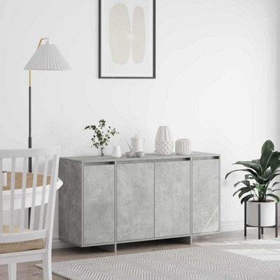 Vidaxl Sideboard Concrete Grey 135 X 41 X 75 Cm Engineered Wood from B&Q