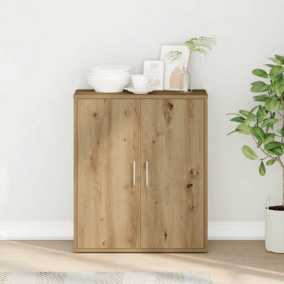 B&Q -  Sideboard Artisan Oak 60X31X70 Cm Engineered Wood