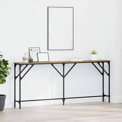 Walplus Console Table Artisan Oak 180 X 23 X 75 Cm from B&Q