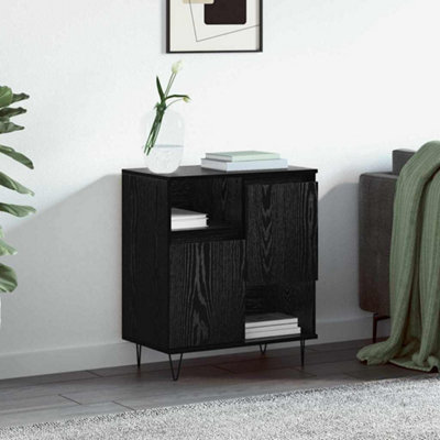 Walplus Sideboard Black Oak 60 X 35 X 70 Cm Engineered Wood