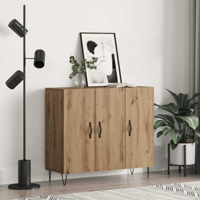 Walplus Sideboard Artisan Oak 90 X 34 X 80 Cm Engineered Wood from B&Q