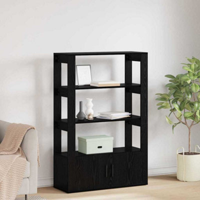 Walplus Sideboard Black Oak 30 X 80 X 119.5 Cm Engineered Wood from B&Q
