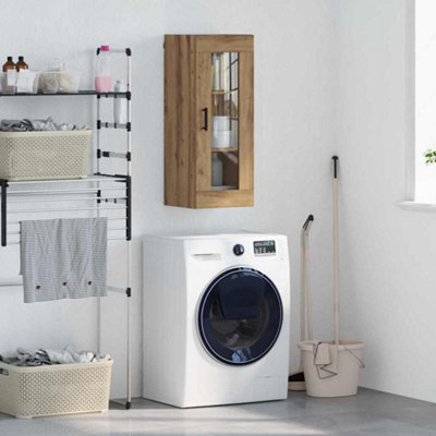 Walplus Wall Mounted Cabinet Artisan Oak 34.5 X 34 X 90 Cm from B&Q