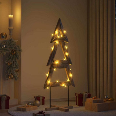 Vidaxl Brown Christmas Tree With Stand 150 Cm Solid Teak Wood