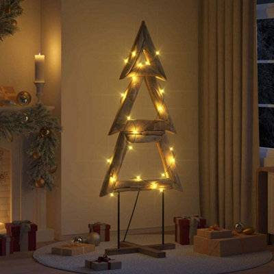 Vidaxl Brown Christmas Tree With Stand 180 Cm Solid Teak Wood