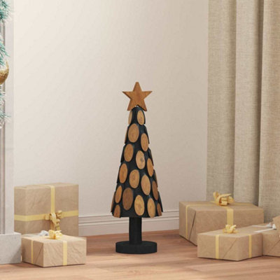 Vidaxl Brown Christmas Tree With Stand 60 Cm Solid Teak Wood