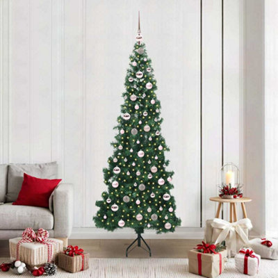 Vidaxl Green Corner Artificial Christmas Tree 210 Cm Pvc And Metal