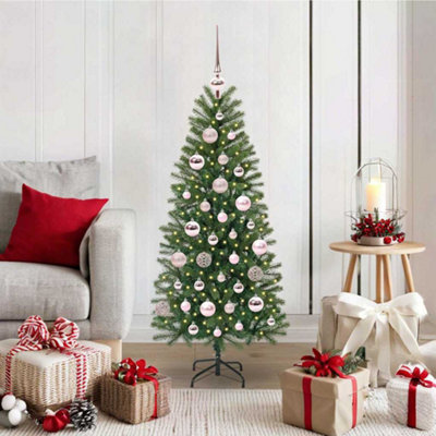 Vidaxl Artificial Christmas Tree With 150 Leds Green 120 Cm Pe And Pvc from B&Q