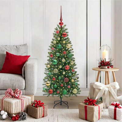 Vidaxl Green Artificial Christmas Tree With 150 Leds 120 Cm Pe And Pvc
