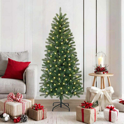 Vidaxl Green Artificial Christmas Tree With 150 Leds 150 Cm Pe And Pvc