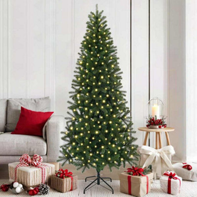 Vidaxl Green Artificial Christmas Tree With 300 Leds 180 Cm Pe And Pvc