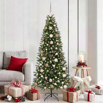 Vidaxl Green Artificial Christmas Tree With 300 Leds 180 Cm Pe And Pvc