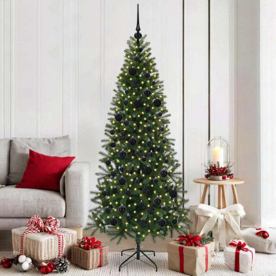 Vidaxl Artificial Christmas Tree With 300 Leds Green 180 Cm Pe And Pvc from B&Q