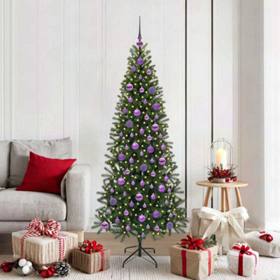 Vidaxl Artificial Christmas Tree With 300 Leds Green 180 Cm Pe And Pvc from B&Q