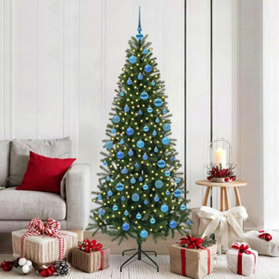 Vidaxl Artificial Christmas Tree With 300 Leds Green 180 Cm Pe And Pvc from B&Q