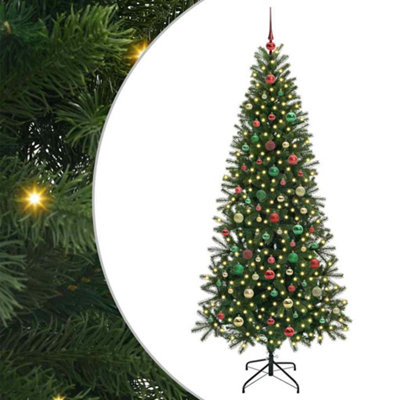 Vidaxl Green Artificial Christmas Tree With 300 Leds 180 Cm Pe And Pvc