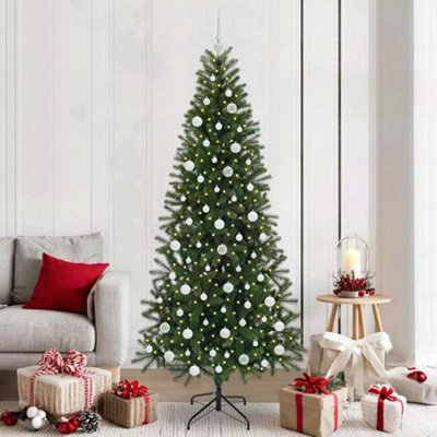 Vidaxl Artificial Christmas Tree With 300 Leds Green 210 Cm Pe And Pvc from B&Q
