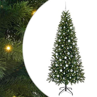 Vidaxl Green Artificial Christmas Tree With 300 Leds 210 Cm Pe And Pvc