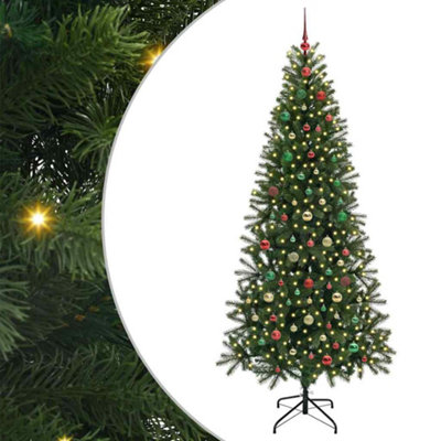 Vidaxl Green Artificial Christmas Tree With 300 Leds 210 Cm Pe And Pvc
