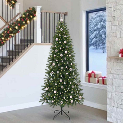 Vidaxl Artificial Christmas Tree With 300 Leds Green 240 Cm Pe And Pvc from B&Q