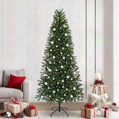 Vidaxl Artificial Christmas Tree With 300 Leds Green 240 Cm Pe And Pvc from B&Q