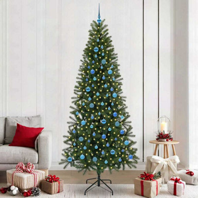 Vidaxl Artificial Christmas Tree With 300 Leds Green 240 Cm Pe And Pvc from B&Q